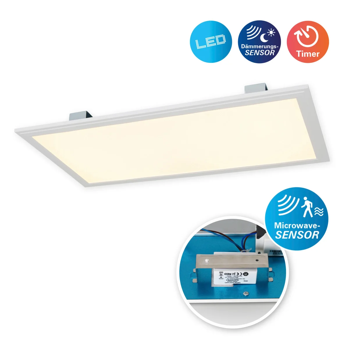 LED Sensor-Panel "ALEGRE" L: 59,5cm inkl. Halterung / weiß – Bild 3