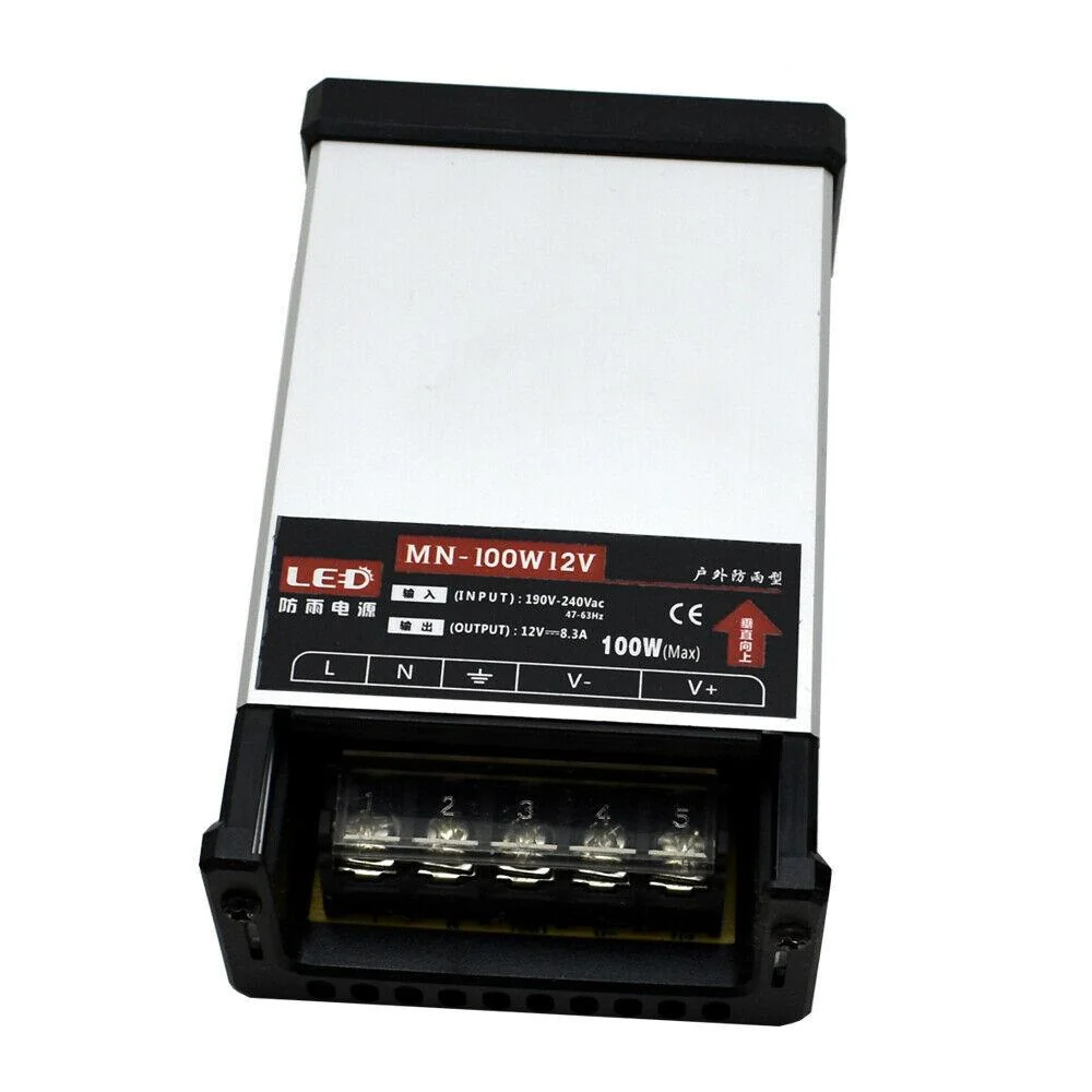 LED DC 12V 100W Regendichtes Netzteil Außentransformator~1213 – Bild 2