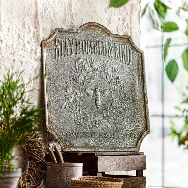 DekoSchild HUMBLE BienenMotiv Eisen #21789 – Bild 2