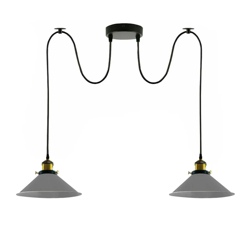 LEDSONE Spinnenlampe Pendelleuchte 1 - 8 Wege Grau ~3949 – Bild 6