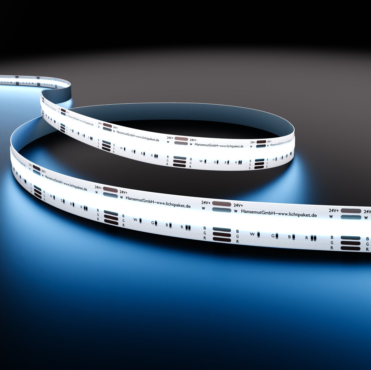 COB LED-Streifen – 840 LEDs/m – RGBW warmweiß 2700K – dimmbar 24V – HAGEN – Bild 3