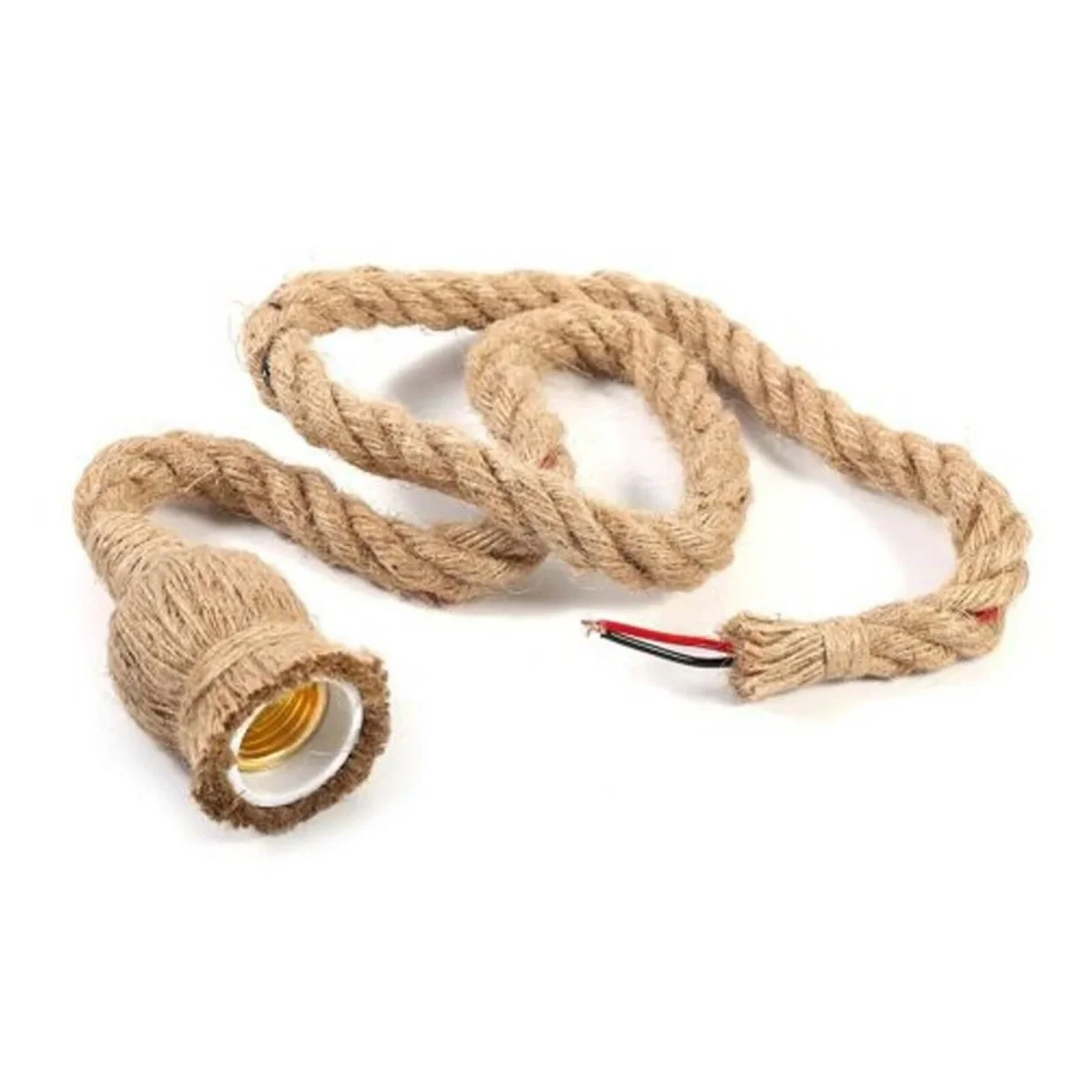 Knoten Hanfseil Pendelleuchte Einfaches Design | 1m & 2m ~2575 – Bild 6