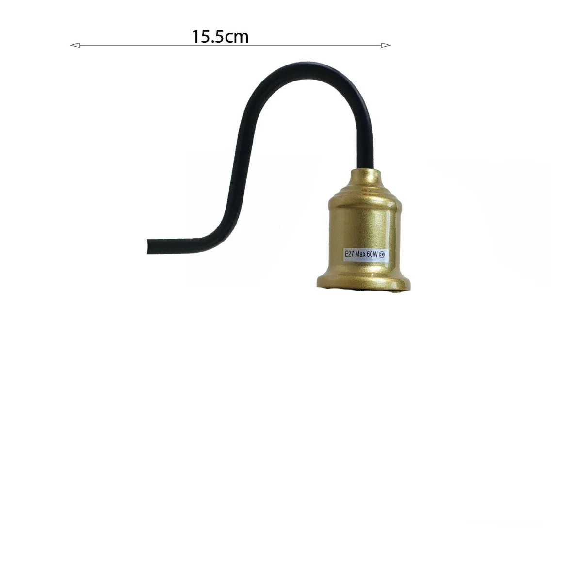 Led E27 lampenfassungen Gelbes Messing für Wandlampe~2879 – Bild 3